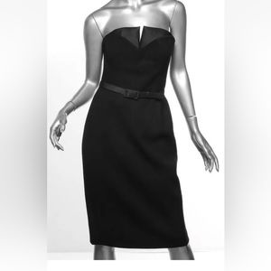 Escada wool tuxedo dress